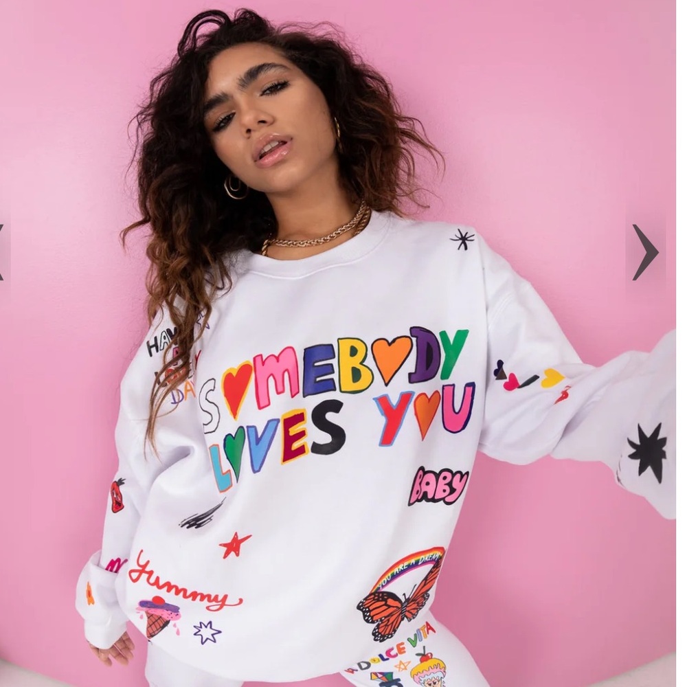 Mayfair X iscreamcolour somebody loves you collab sweater